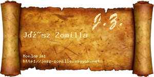 Jász Zomilla névjegykártya